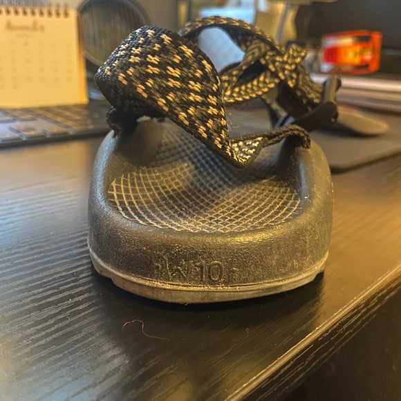 Chaco Shoes Chacos Black White With Toe Strap Poshmark